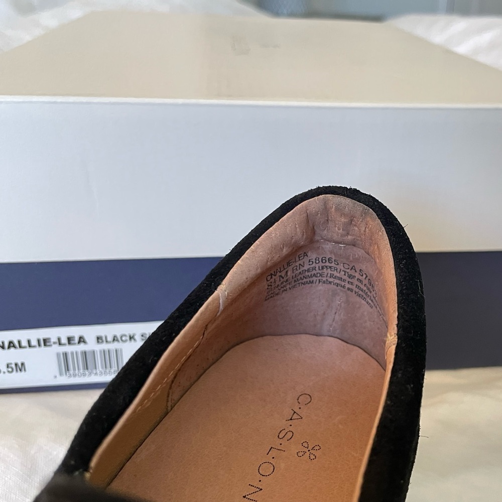 Caslon Black Suede Sneaker Cnallie- Lea, Allie style. Platform - Picture 5 of 12
